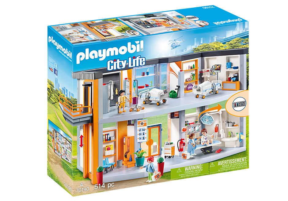 Großes Krankenhaus mit Einrichtung 70190 PLAYMOBIL Großes Krankenhaus mit Einrichtung 70190 PLAYMOBIL